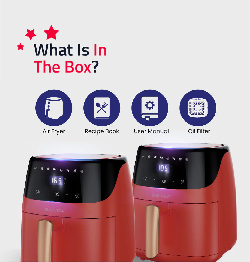 Electrova New Digital Ecowell Series Premium 5.5L Large Air Fryer